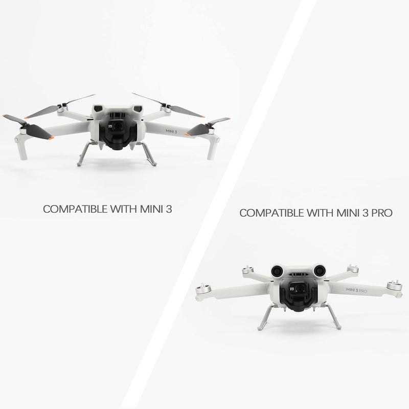 YETEETH جهاز هبوط لطائرة DJI Mini 3 / Mini 3 Pro مجموعة أرجل قابلة للطي ممتدة لملحقات Mini 3 Pro - Image 3